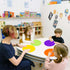 Dry Erase Circles - 8 Colorful Dot Stickers, 11.8 Inch Removable Wall Decal for Classroom Guided Reading