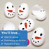 FX626 Pack 10, Baker Ross Snowman Plastic Eggs - of Christmas Party Bag Fillers for Kids