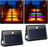 2 Pack Motion Sensor Solar Step Lights, Ip67 Waterproof Outdoor Stair Light,Warm