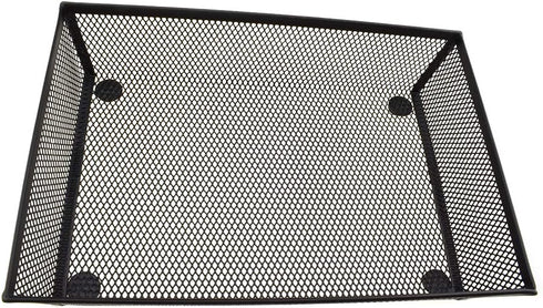 HAHIYO Stackable Mesh Tray Cup, 9 x 6 x 2 inches Sturdy Container for Desk Drawer Organizer (Black)