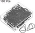 MECCANIXITY Paper Clip Drop-Shaped Cute Decorative Clips, Bookmarks with Box, 1.3 Inch Black for Organize Office Home,