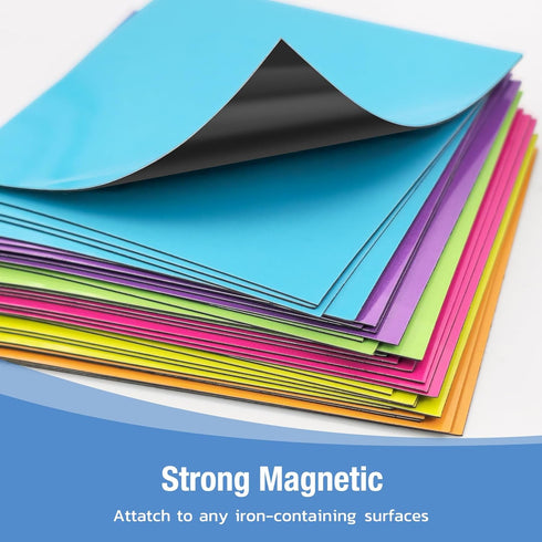Reusable Magnetic Sticky Notes, 30 Pack, 3x3 in, Dry Erase Magnets with Marker for Whiteboard, Office Supplies