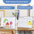 Dry Erase White Board, 16 x 12 inches Double-Sided Magnetic Monthly Planner with Stand for Kitchen, School