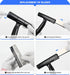 15''-58'' 6" 20 EHDIS Adjustable Razor Blade Scraper, Long Handle Blade Scraper Tool with Double-Edge Blades
