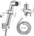 Set JONKEAN Muslim Shower, Water Pressure Control Toilet Bidet Sprayer, Multi-Function Diaper Sprayer for Toilet, Hand