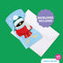 Pack, Set 8 Big Dot of Happiness Winter Birds Gift Card Holders with Envelopes, Winter Holiday Party Cash Money Holders