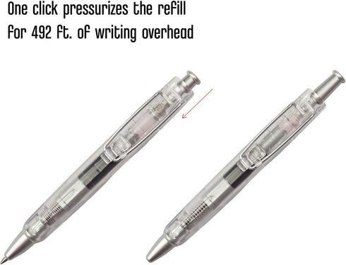 Tombow 56069 AirPress Ballpoint Pen, Clear, 1-Pack