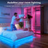 200 (2 100ft) DAYBETTER Led Strip Lights ft Rolls of Smart Led Light Strips with Remote and App Control, RGB Music Sync