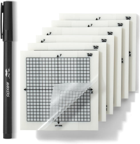 Mr. Pen Transparent Graph Paper Sticky Notes, 300 Sheets, 3x3 Inch, Math Graphing Sticky Notes