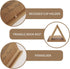 LITIVY Wooden Triangle Bookmark, Small Bookshelf with Drink Holder, Wood Book Reading Rest with Slotted, Book Corner