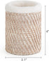 Mkono Glasses Holder for Nightstand Rattan Protective Glasses Stand for Glass Eyeglass Organizer Holder for Desk, Table