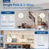 1 Pack Dimmer 3-Way Dimmer, 150W 600W Bulb, Amico Light Switch, Single-Pole or Compatible Slide Control Suitable