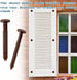 QincLing 60Pcs 3 Inch Vinyl Shutter Fasteners, Window Shutter Panel Pegs Shutter Screws Lok Pins Plastic Shutter Spike
