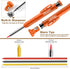 Hiboom 2 Pack Carpenter Pencils, Long Nose Mechanical Pencil Marker, 18 Refills, Scribe Tool