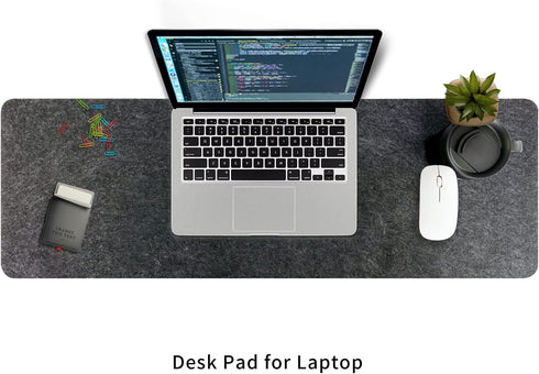 Desk(36x12Inches) Felt Desk Mat | Computer Mat for | Large Felt Mouse Pad and Keyboard Mat | Desk Protector for Office