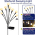 TONULAX Solar Garden Lights, Upgraded Swaying Light, Solar Outdoor Decoration for Yard and Patio (2 Pack)