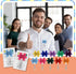 ReliThick 30 Set Employee Appreciation Gifts Bulk, Puzzle Badge Reel with Thank You Cards, Retractable ID Badge Holder