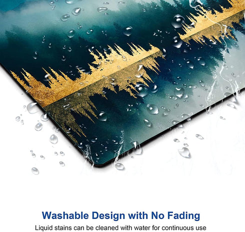 Mountains Landscape Mouse Mat, Waterproof Non-Slip Rubber Base Mouse Pad for Office Laptop, 9.5"x7.9"x0.12"