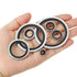 PATIKIL G1/8 Self-Centered Bonded Sealing Gasket, 30Pcs NBR Metal Washers for Automotive, Plumbing, Cylinder Repairs