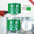 T&R First Aid Kit Sign with Down Arrow, 4 Pack, 8 x 6 Inches Acrylic, Includes Matching Screws
