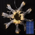 360 Patio Umbrella Lights, Solar Waterproof Umbrella String Lights with Warm White LED, Fairy String Lights Perfect