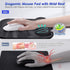 Gimars Large Smooth Superfine Fibre Memory Foam Ergonomic Mouse Pad with Nonslip Base, Free Coaster Included -