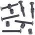 Mardatt M6 45mm 24PCS x Black Zinc Plated Hex Socket Cap Bolts Crib Bolts and Barrel Nuts Cross Dowel Replacement