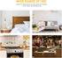 LABRIMP Brass Minimalist Cabinet Pulls Centers Solid Drawer Handles for Wardrobes Kitchen Cabinets and Bedside Tables