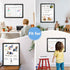 Whiteboard Calendar, 16" x 12" Double-Sided Magnetic Dry Erase Board for Wall, Kitchen, Planning, Memo