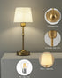 AILELANG Dimmable 3000/4000/6000K Rechargeable Table Lamps Cordless, Portable Touch Battery Powered Lights with Fabric