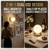 JDCQKHA Dimmable 5200mAh Battery Operated Wall Sconce, Wireless Gold Wall Lamp with Rechargeable Battery, Portables
