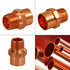 Supply Giant Male Adapter Fitting, 1/2 X 3/8, Copper, C X M Connections