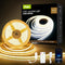 Pak COB LED Strip Lights 16.4ft, Dimmable White CCT Tunable 2300K-6500K, DC 24V