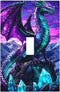 HTSAHKV Purple Dragon Wall Plate Light Switch Cover Single Gang Outlet Faceplate Print