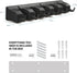 Mop and Broom Holder Wall Mount - Garage Storage Organizer with 5 Slots, 6 Hooks, 7.5lbs Capacity Per Slot - Home, Kitchen, Closet, Garden Tools, Laundry Room Organization Black Broom Hanger by HOME IT