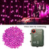 4 Pack 66.6 200 Pooqla Pink String Lights Battery Powered, Total FT LED Valentines Day String Lights Indoor Outdoor