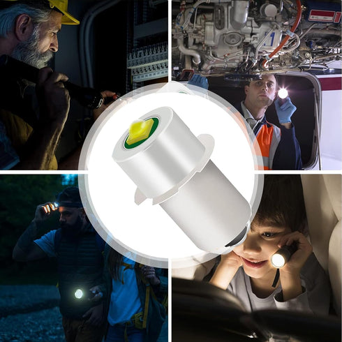 LED Flashlight Replacement Bulb, 18V 12V 19.2V, 3W 247LM, Compatible with Ryobi Milwaukee Craftsman