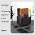 Remote Control Holder, Spinning Desk Organizer, Nightstand Bedside Caddy for TV