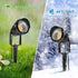 5W 3000K-3500K, 12V (4 Pack) LightingWill LED Landscape Lights, Warm White Waterproof DC COB LED Outdoor Wall Spotlight