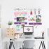 Felt Pin Board Bar Strips for Bedrooms, Self-Adhesive Cork Board with 35 Push Pins for Home Wall Decoration