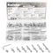 Kalote 58PCS Crib Screws Hardware Replacement Kit, Baby Bed Frame Bolts & Barrel