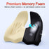 Benazcap Medium Large Memory Seat Cushion for Office Chair Ergonomic Cushions Pad Pillow for Pressure Relief Sciatica