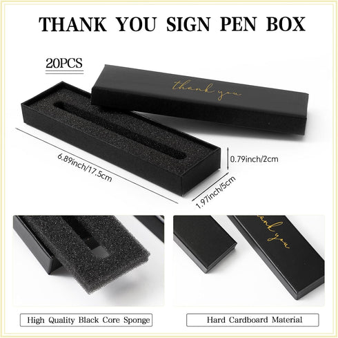 PerKoop 20 Sets Thank You Gifts, Inspirational Ballpoint Pens with Gift Boxes, Motivational Quote Pens