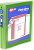 Avery Flexi-View 3 Ring Binder, 1 Inch Round Rings, 1 Chartreuse Green Binder (17608)