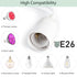2-Pack 12Ft 360W E26 E27 2-Prong Closet, JACKYLED Extension Hanging Lantern Cord Cable UL with Socket Gear Switch +