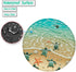 Non-Slip Rubber Base Gaming Mouse Pad, Waterproof Round Office Mouse Pad, Small Size 7.87 x 7.87 Inch, Cute Turtle