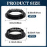 Lekgavd 8pcs E26/E27 Black Lamp Shade Adapter Ring, High Temperature Resistance Lamp Socket Rings, Threaded Reducer