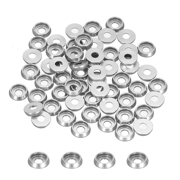 MECCANIXITY M3 Cone Cup Countersunk Washers, Pack of 60 Aluminum Gaskets for RC/FPV/PC/Drone Accessories