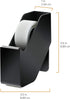 Bostitch Office Konnect Tape Dispenser with Premium Single-sided Tape, Sticks to Desk, Black (KT-TAPE-BLK)