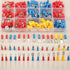 280PCS Crimp Connectors, 2.8mm 4.8mm 6.3mm Male and Female Spade Connector kit, 15 Types Crimp Terminals Electrical Connectors, Electrical Terminals includes Spade Ring Fork Wire Connectors
